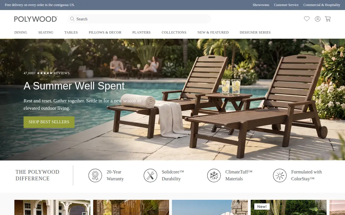 Homepage of Poly-wood, LLC