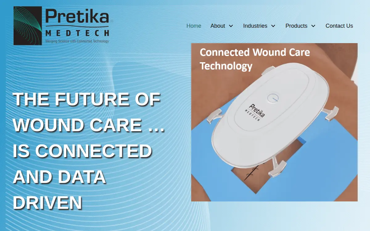 Homepage of Pretika Medtech Corporation