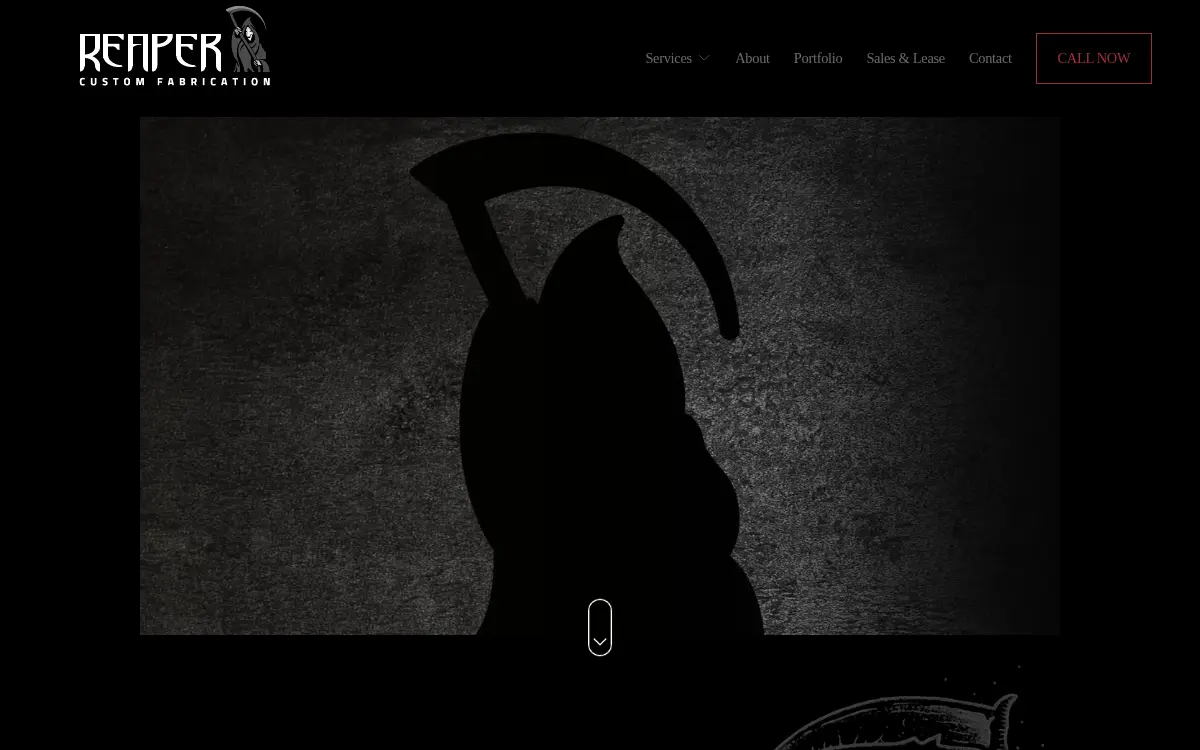 Homepage of Reaper Custom Fabrication LLC
