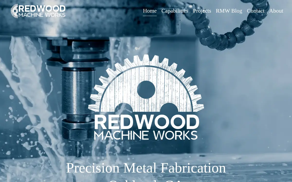 Homepage of Redwood Machine Works, INC.