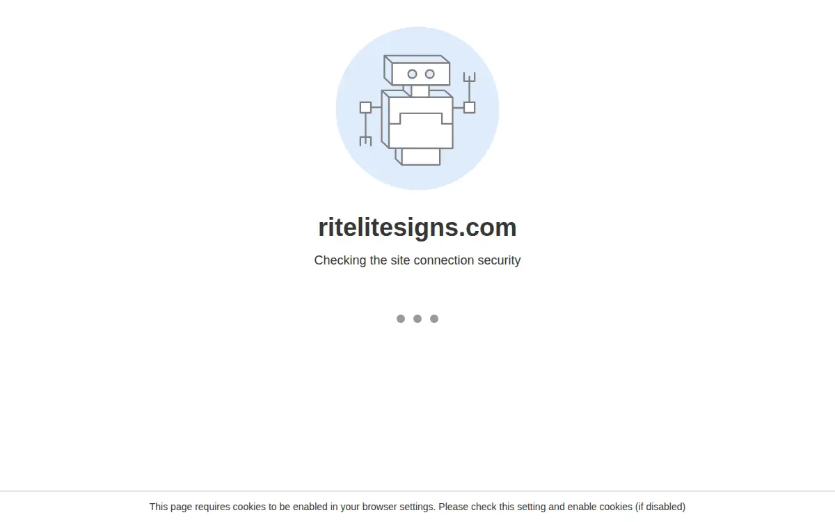 Homepage of Rite Lite Signs, INC.