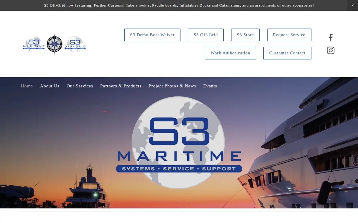 Homepage of S3 Maritime LLC