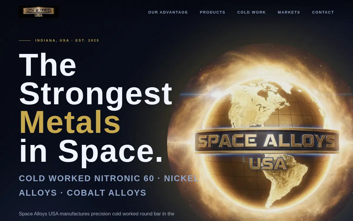 Homepage of Space Alloys USA LLC