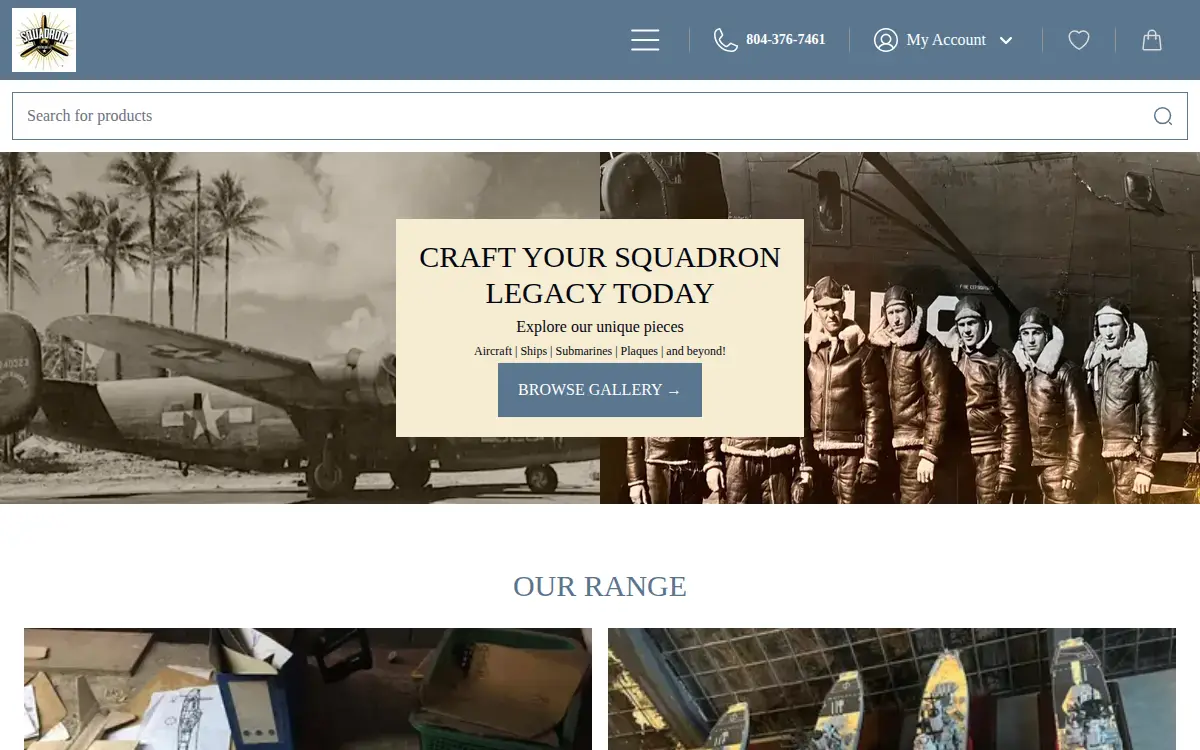 Homepage of Squadron Nostalgia LLC