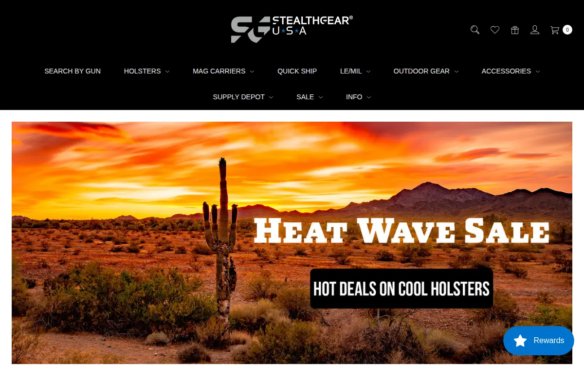 Homepage of Stealthgearusa LLC