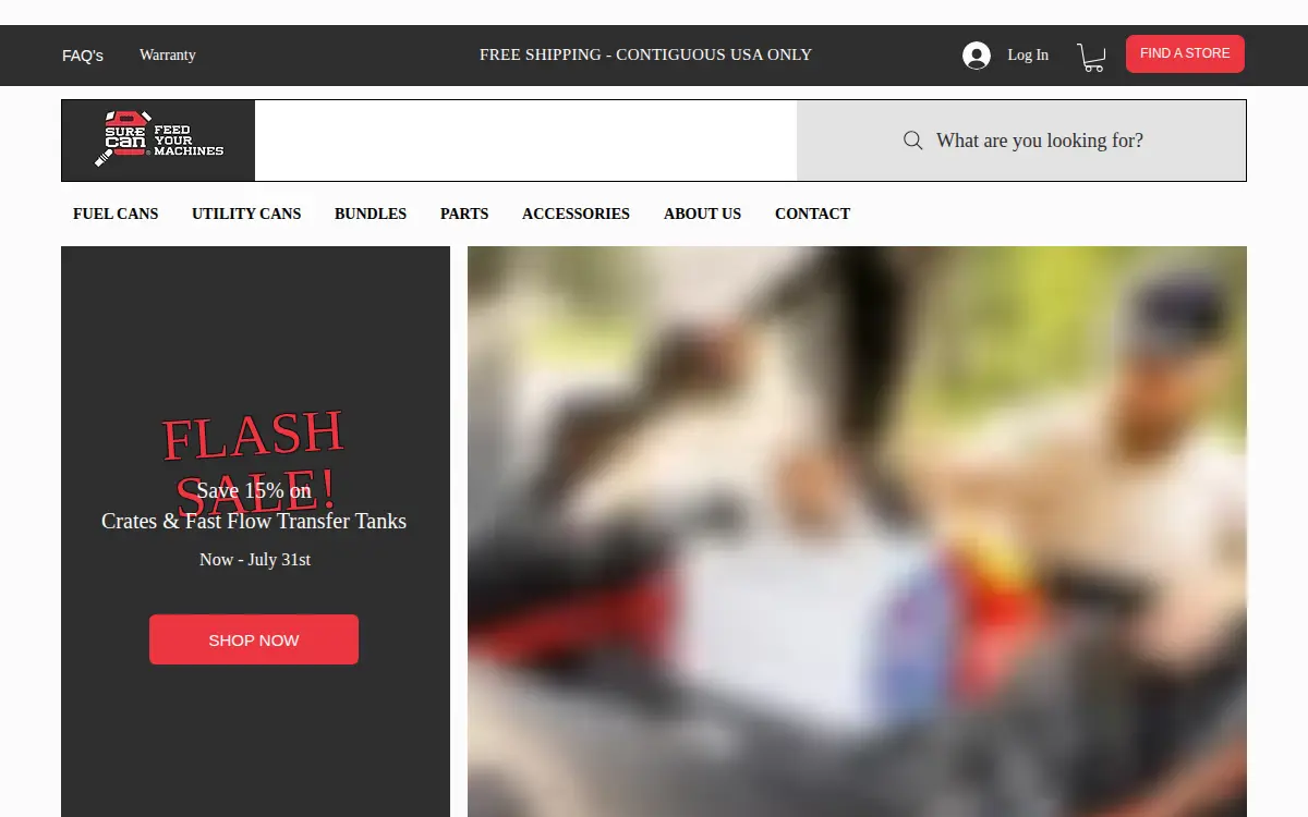 Homepage of Surecan, Incorporated