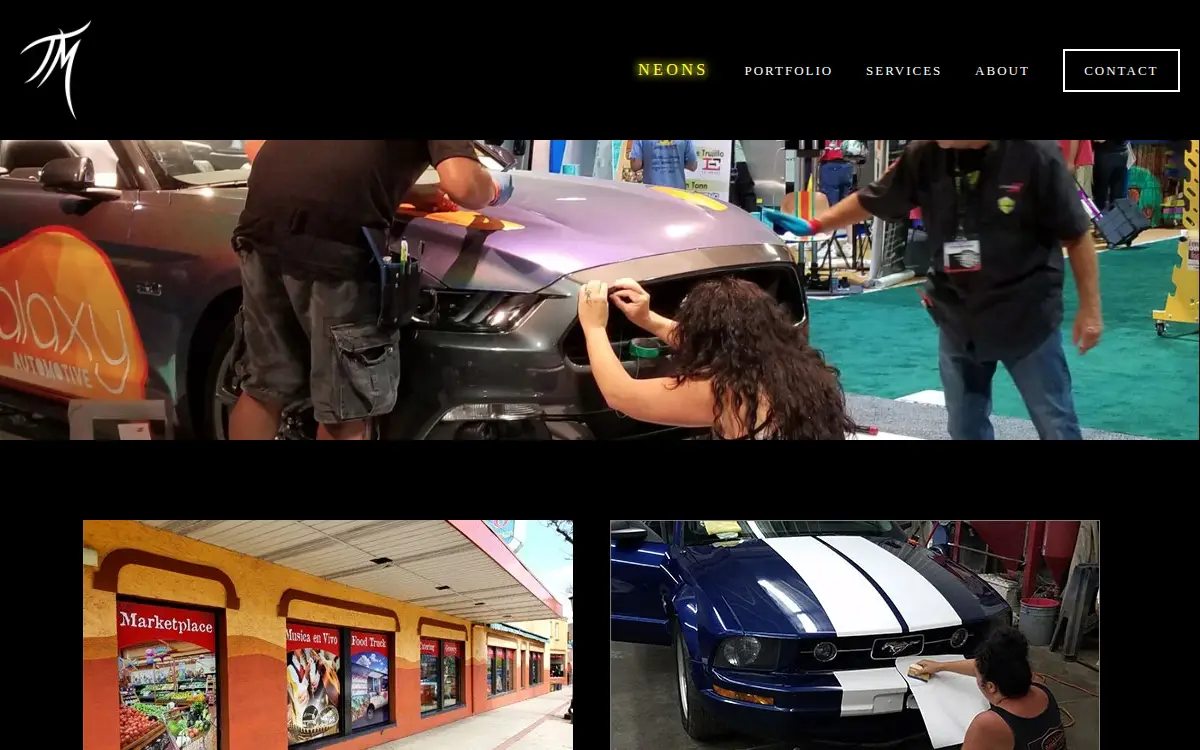 Homepage of Tenacious Marketing, INC.