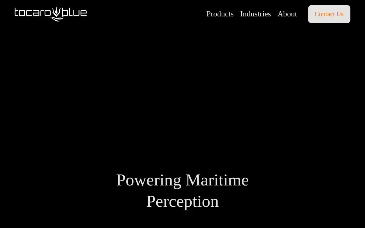 Homepage of Tocaro Blue, INC.