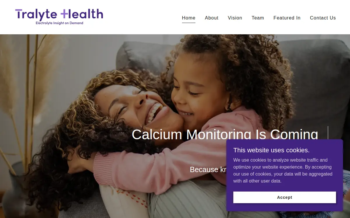 Homepage of Tralyte Health INC