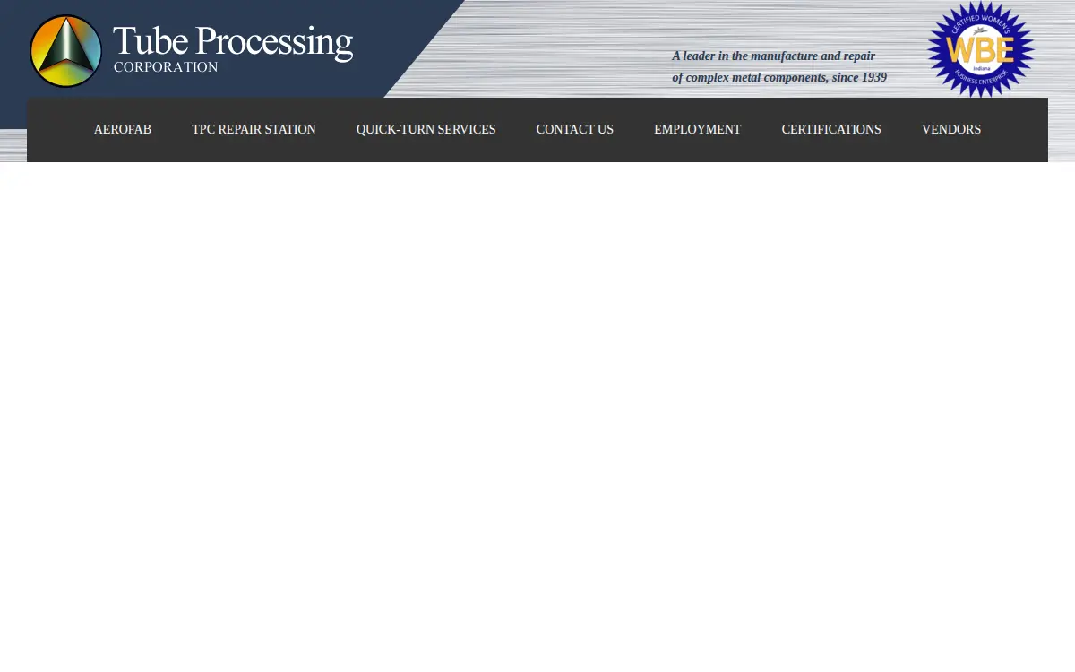 Homepage of Tube Processing CORP