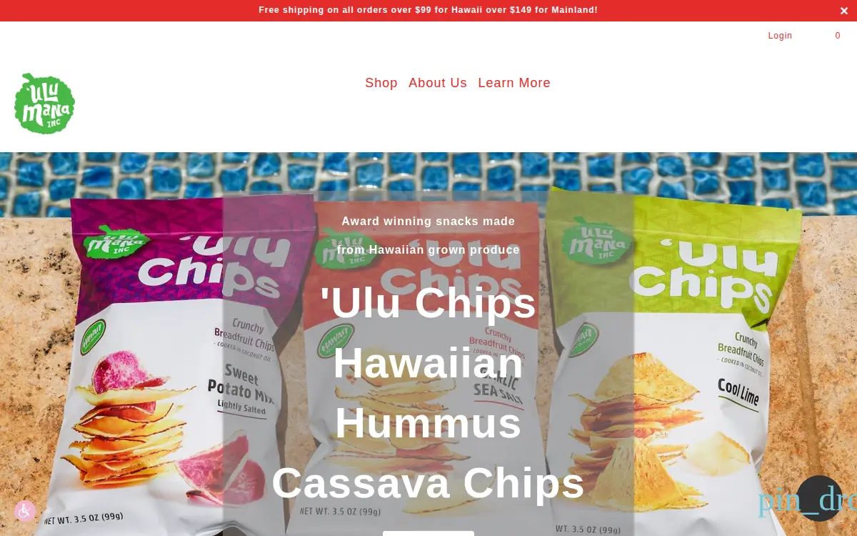 Homepage of Ulu Mana INC
