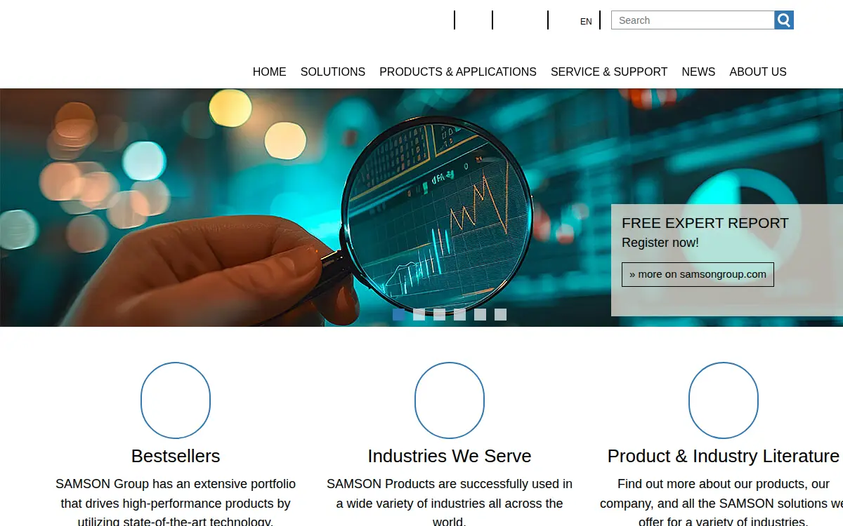 Homepage of Samson Controls, INC.