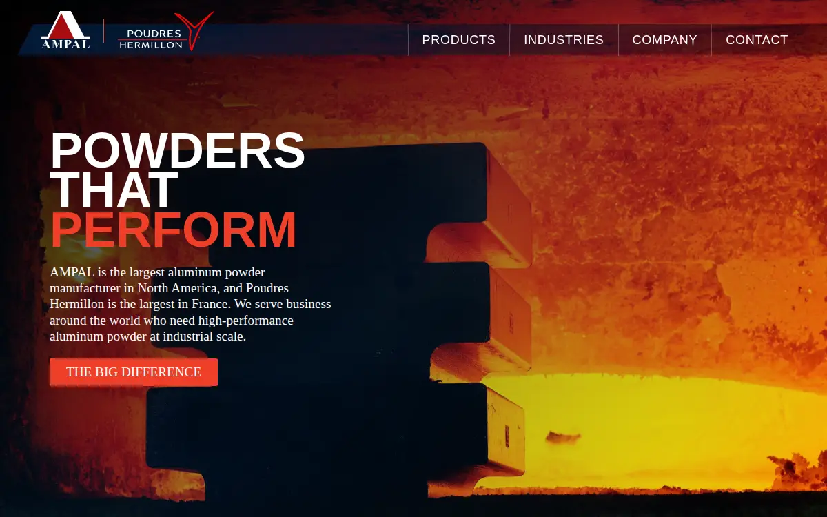Homepage of Ampal INC.