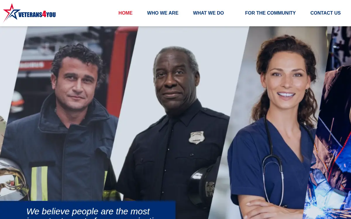 Homepage of Veterans4you LLC