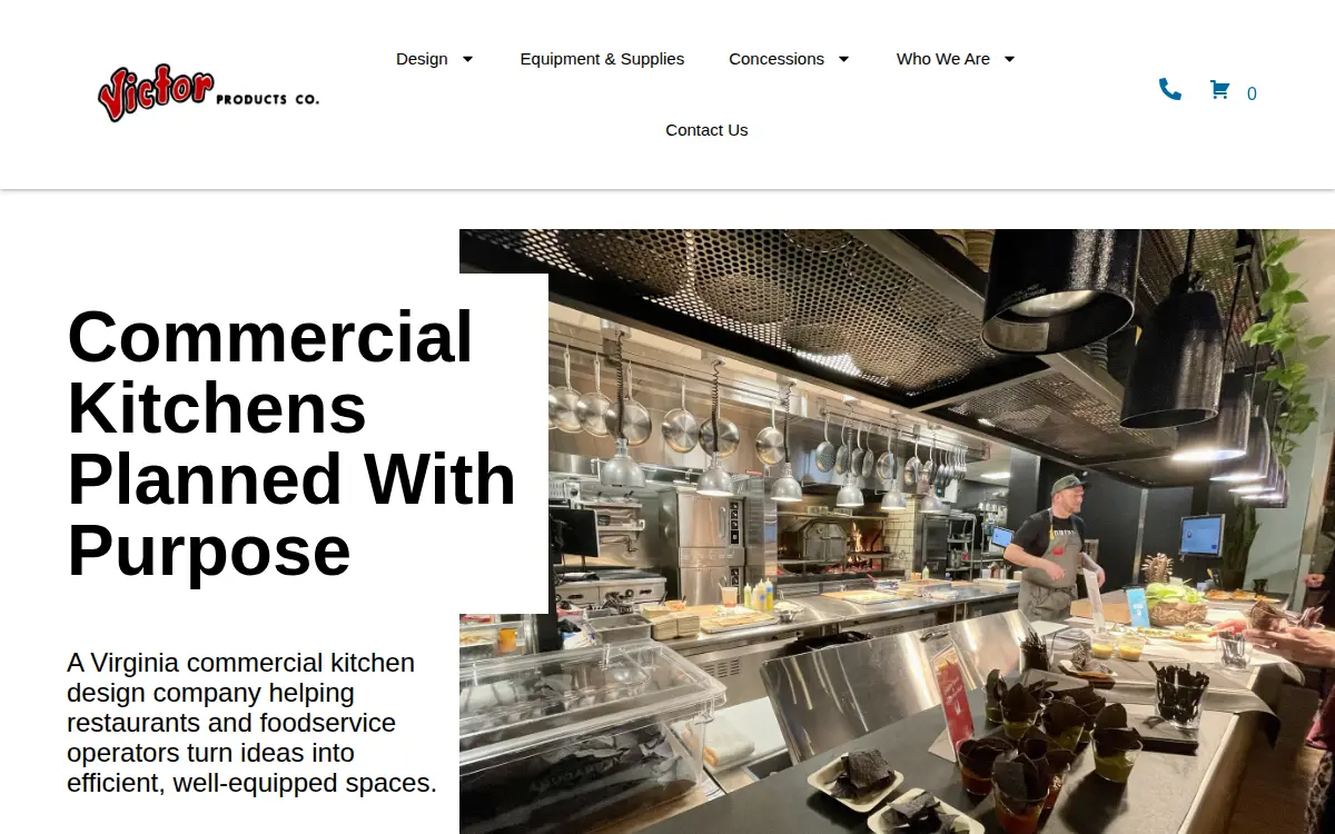 Homepage of Victor Products CORP