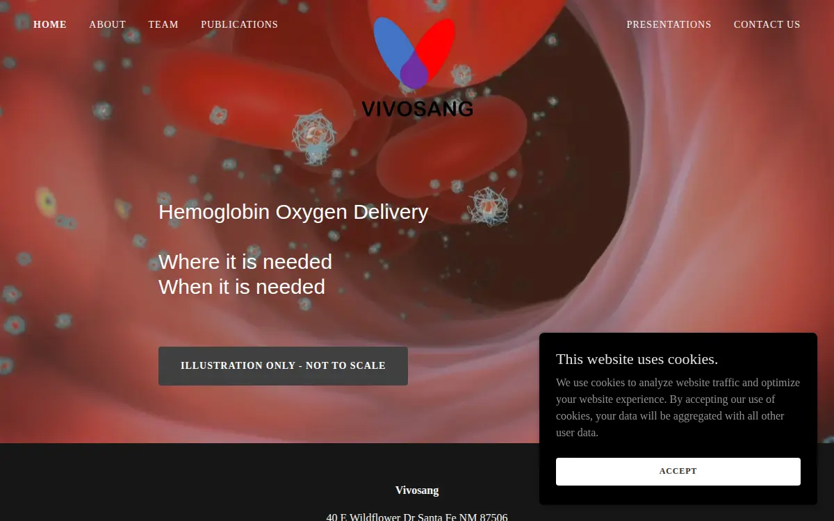 Homepage of Vivosang INC
