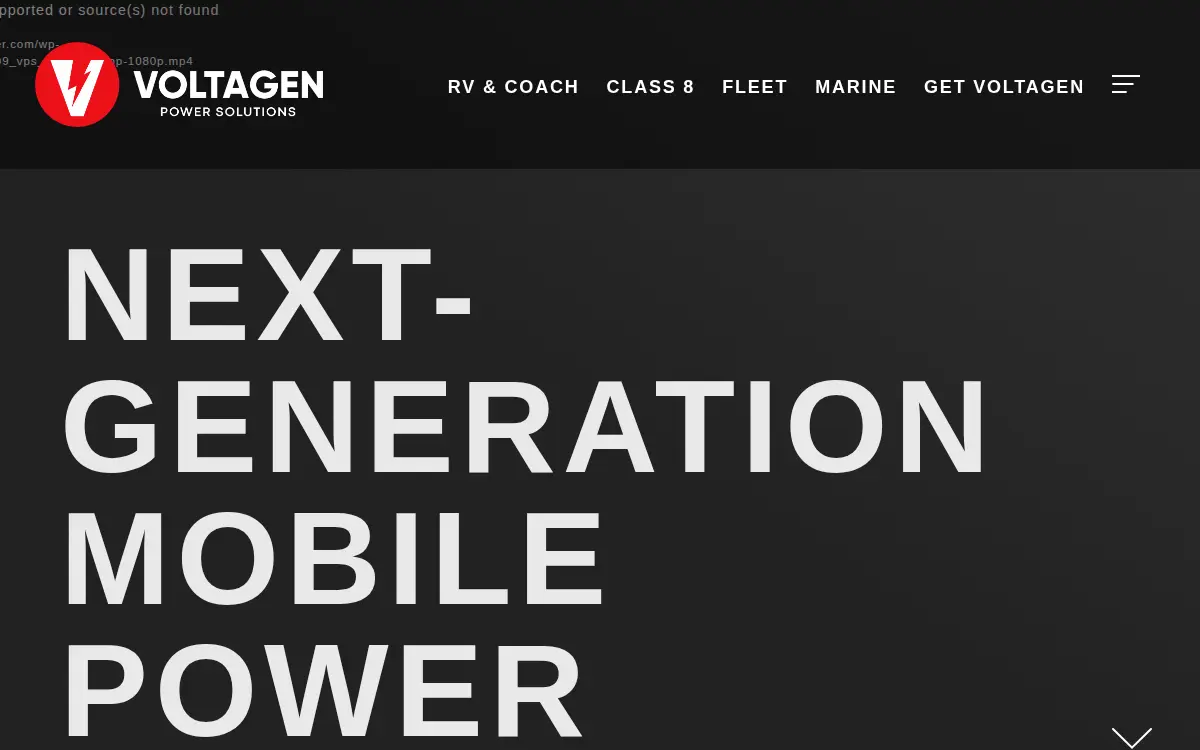 Homepage of Volta Power Systems, L.l.c.