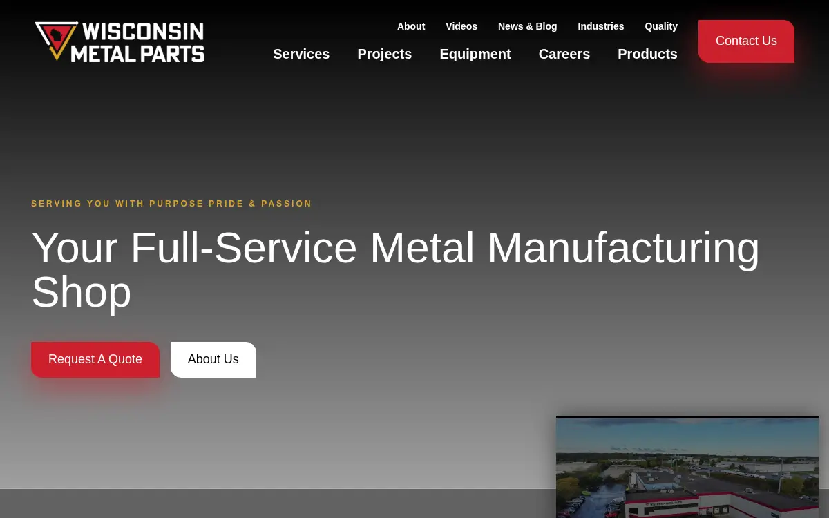 Homepage of Wisconsin Metal Parts LLC