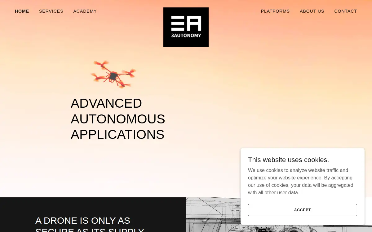 Homepage of 3autonomy LLC