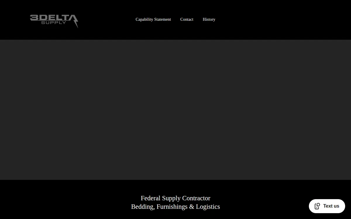 Homepage of Three Delta Supply LLC