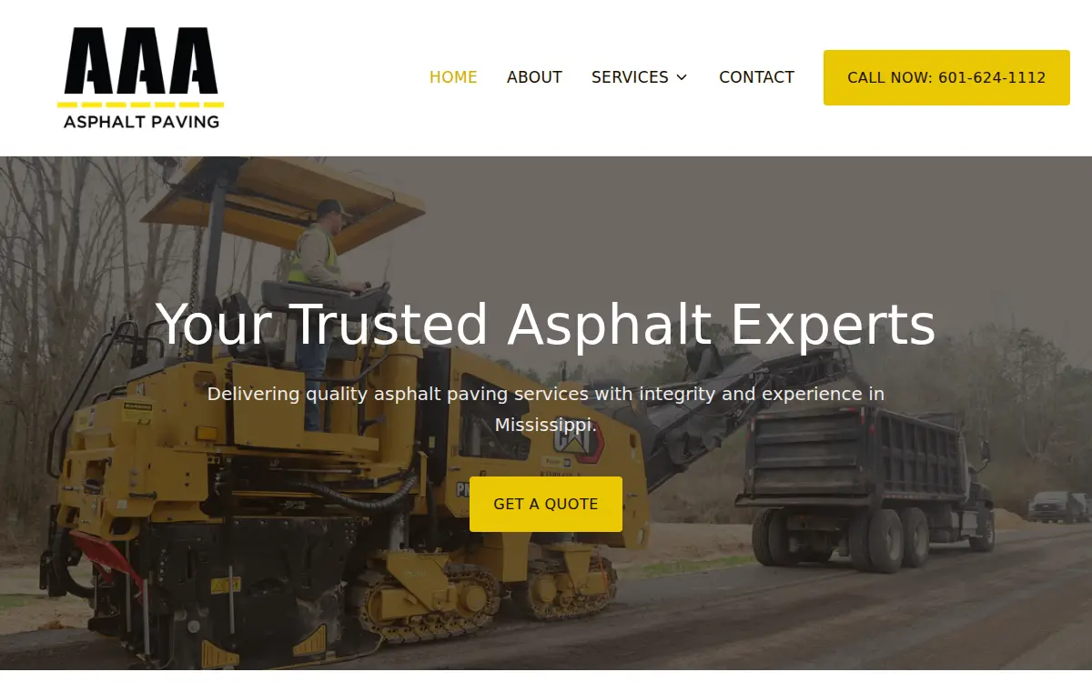 Homepage of Aaa Contracting & Construction LLC