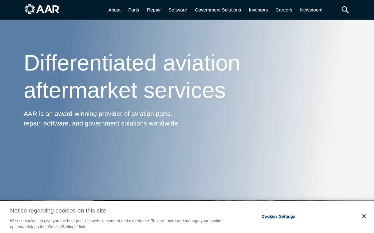Homepage of Aar Manufacturing, INC.