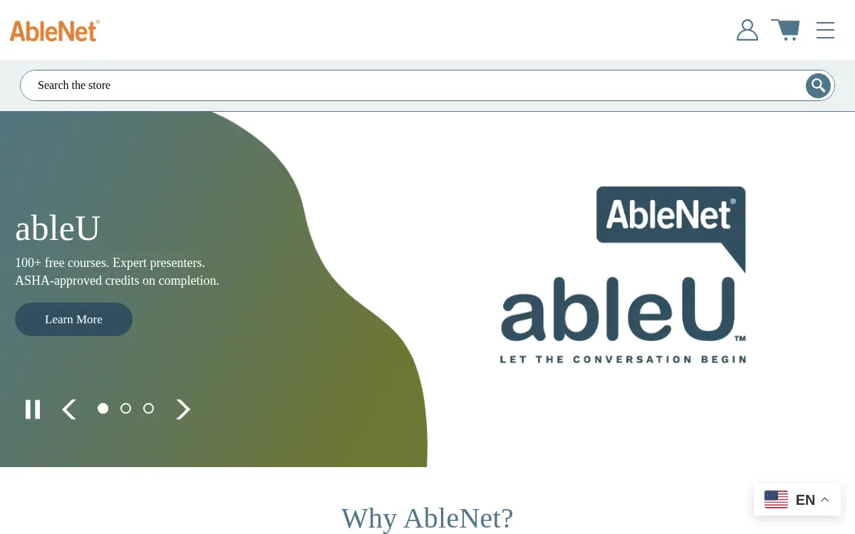 Homepage of Ablenet INC