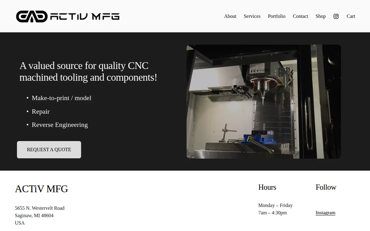 Homepage of Accurate Carbide Tool CO INC