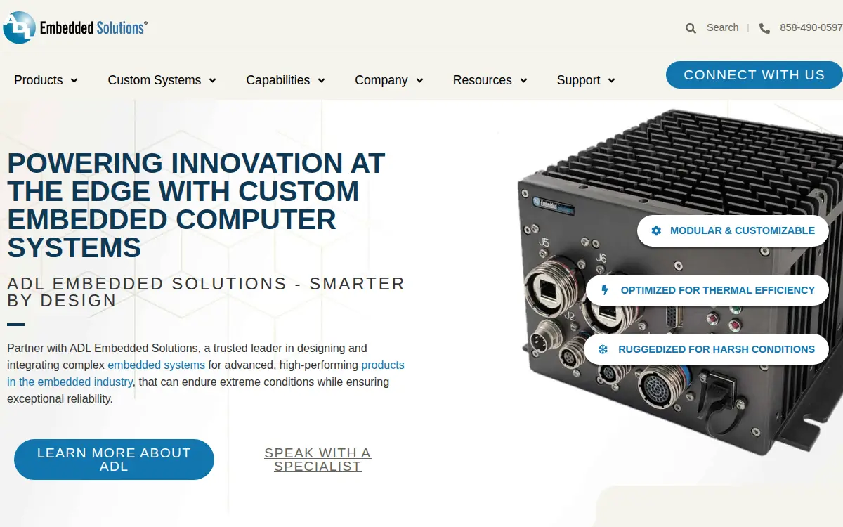 Homepage of Adl Embedded Solutions, INC.