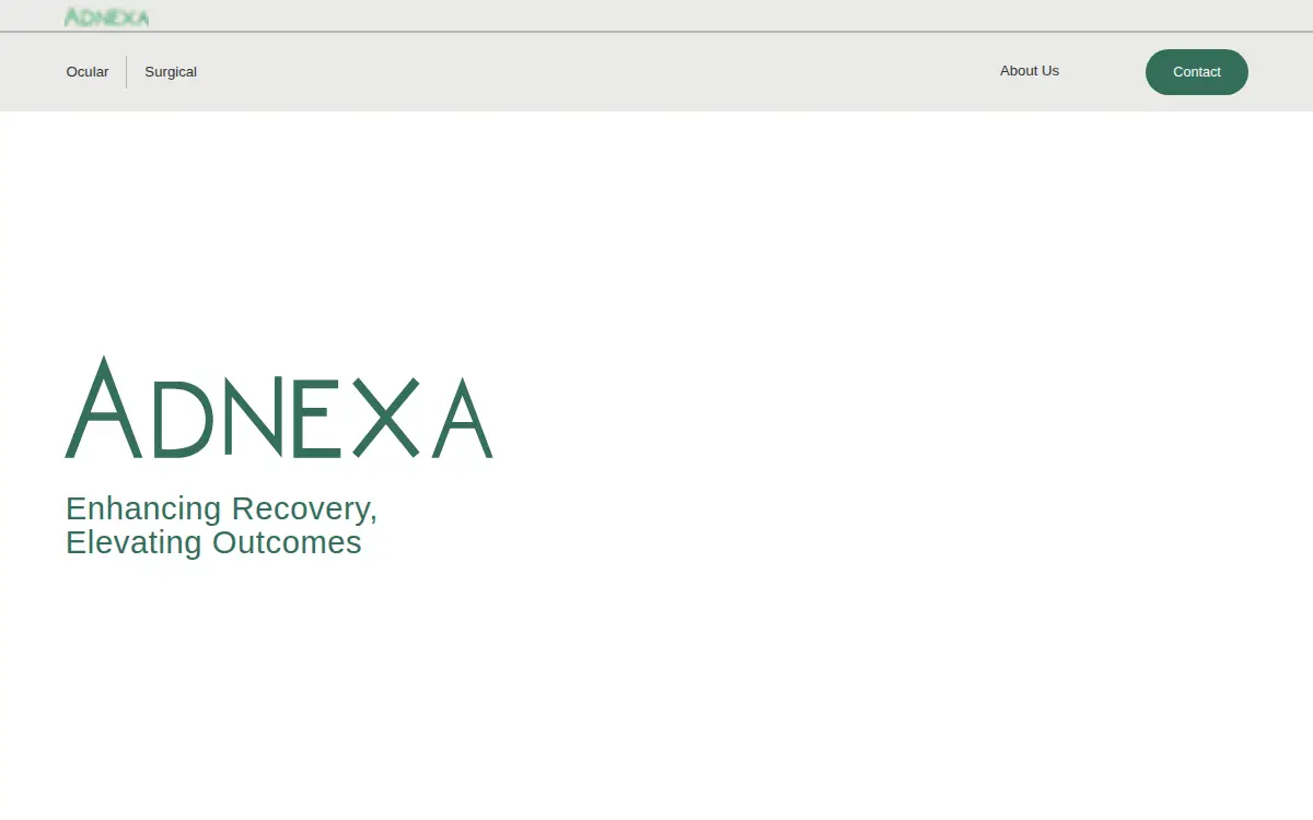 Homepage of Adnexa Biomedical LLC