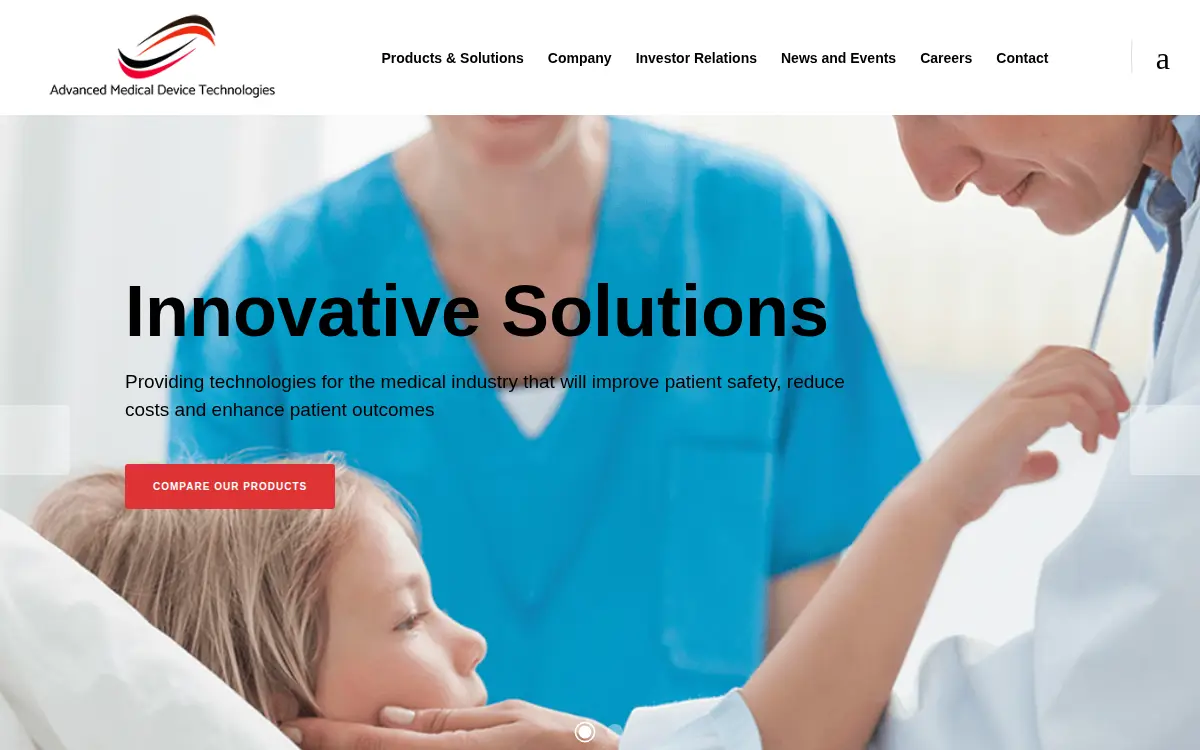 Homepage of Advanced Medical Device Technologies, INC
