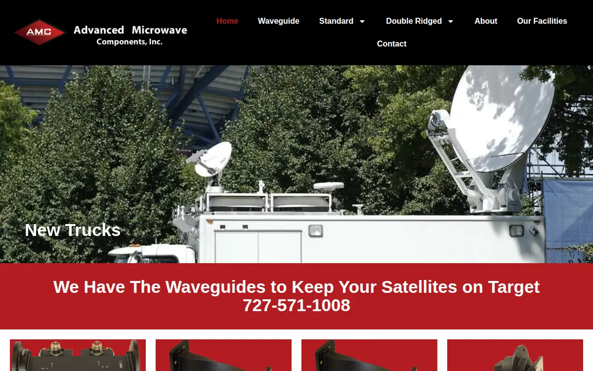 Homepage of Advanced Microwave Components, INC