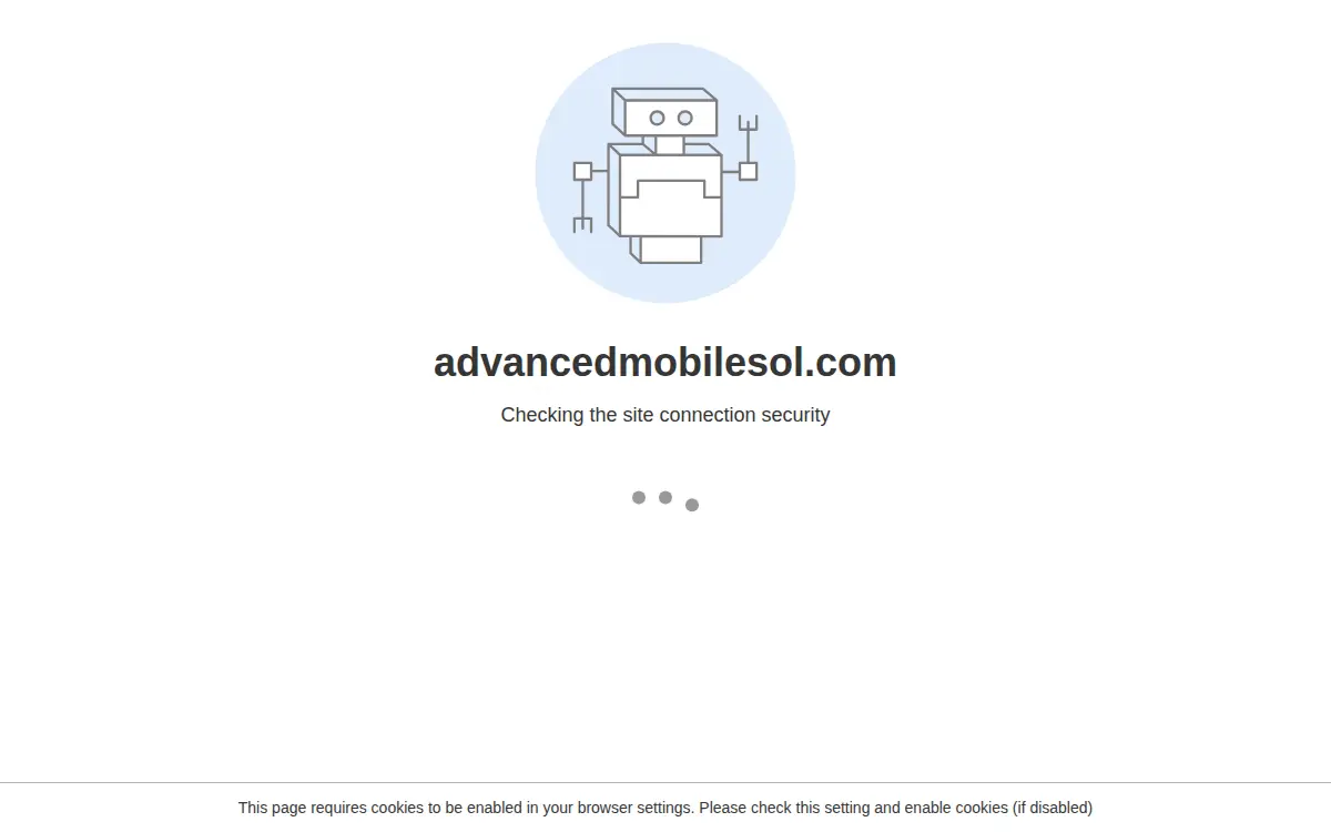 Homepage of Advanced Mobile Solutions, LLC