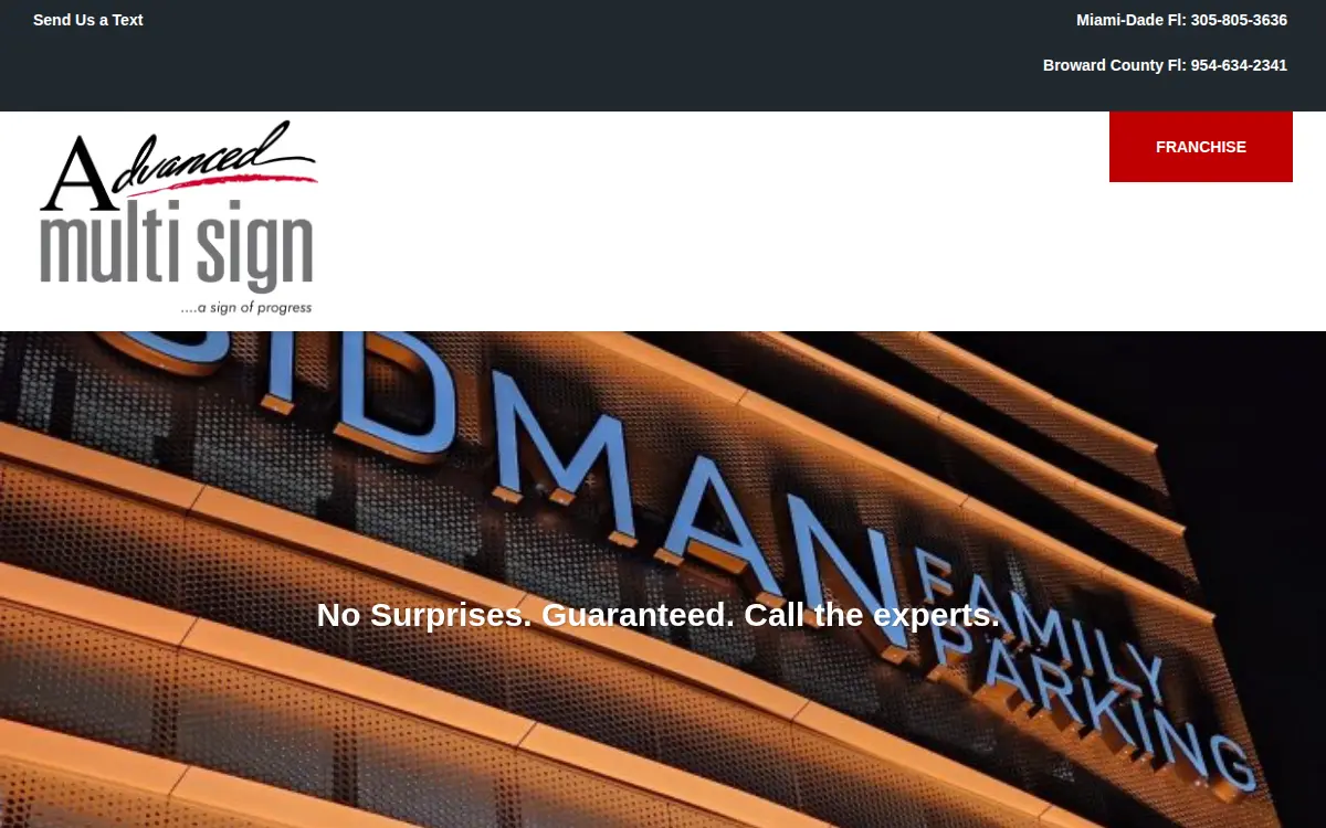 Homepage of Advanced Multi Sign CORP