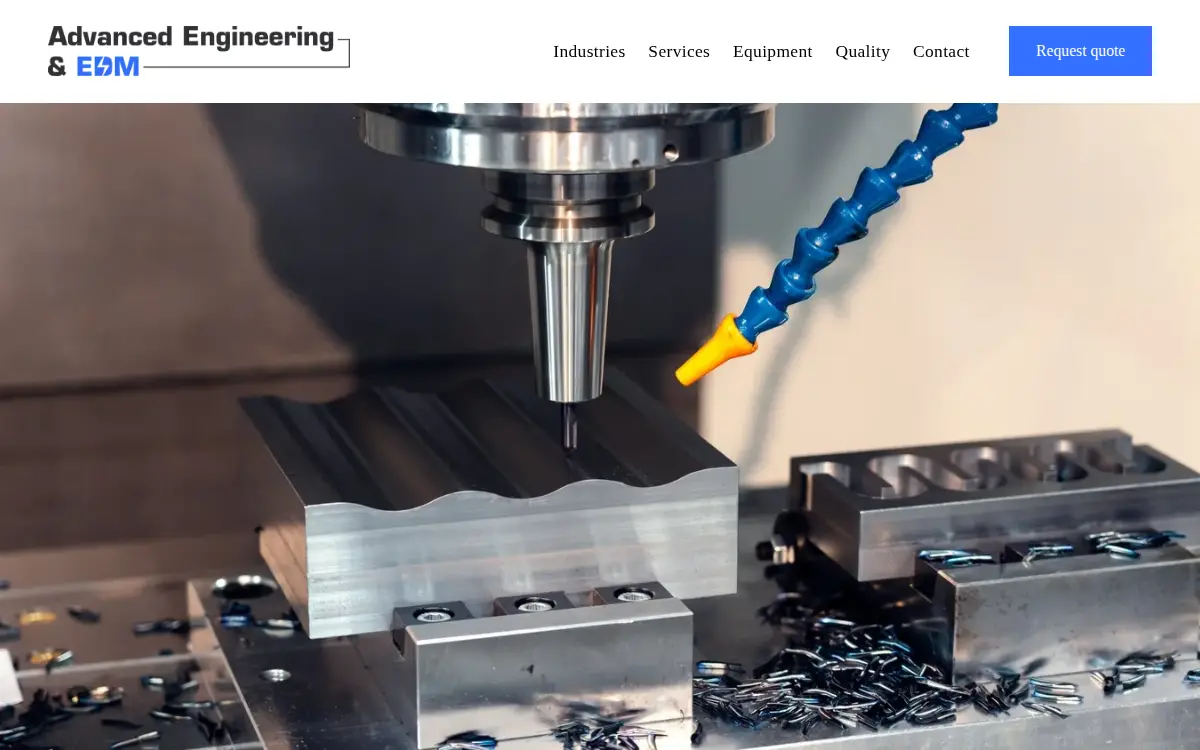 Homepage of Advanced Engineering & Edm, INC
