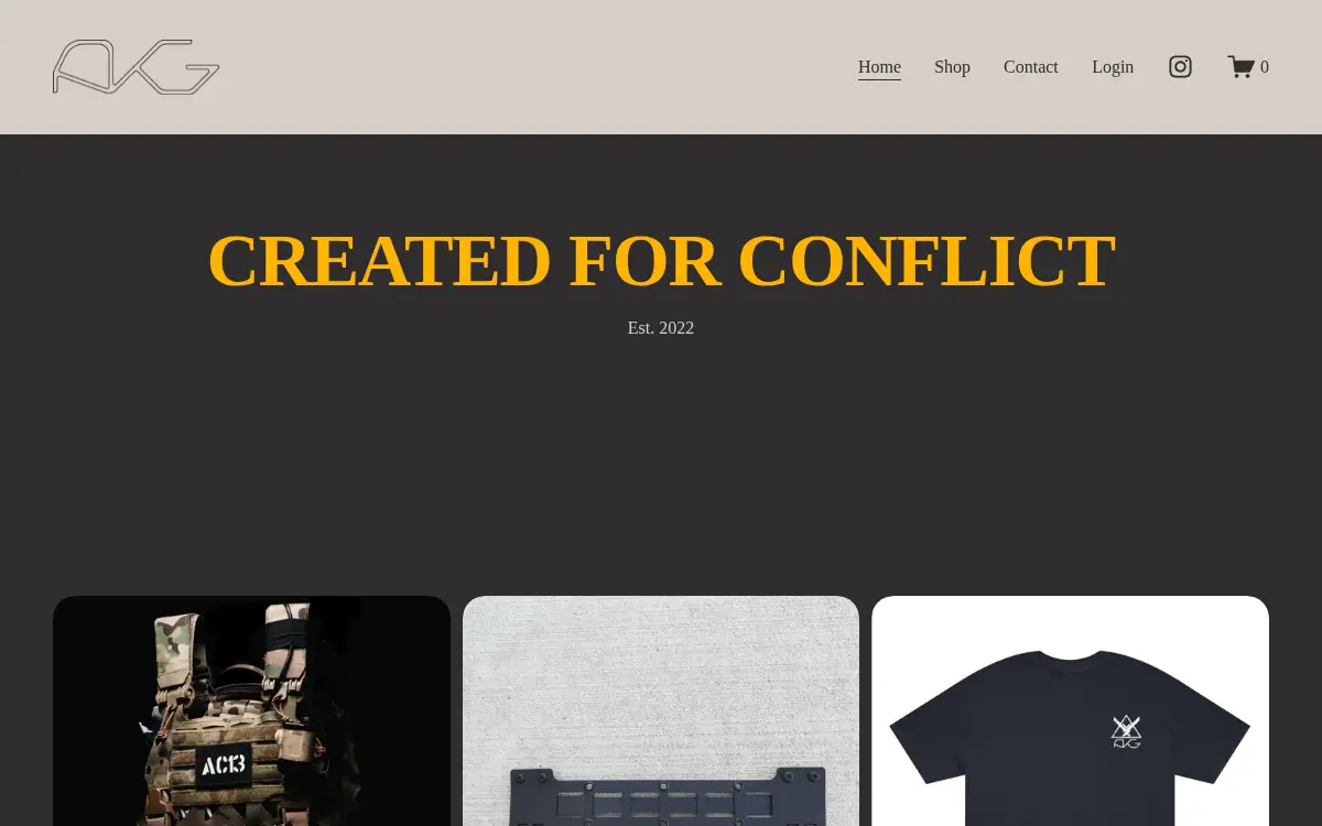 Homepage of Aegis Kinetic Group LLC