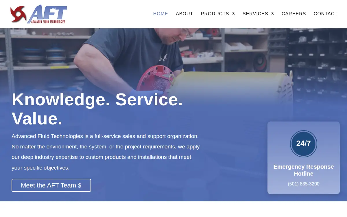Homepage of Advanced Fluid Technologies INC