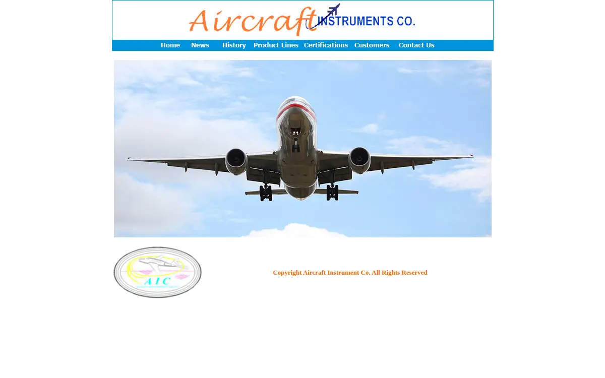 Homepage of Aircraft Instruments CO