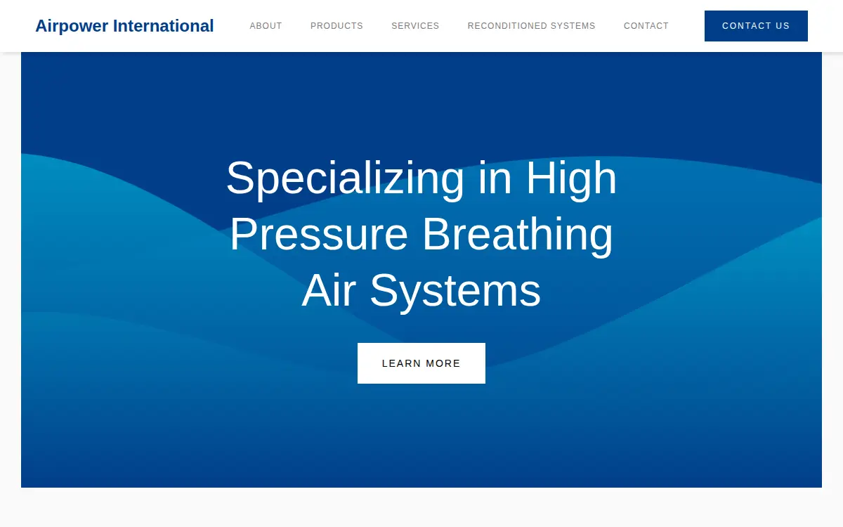 Homepage of Airpower International, INC.
