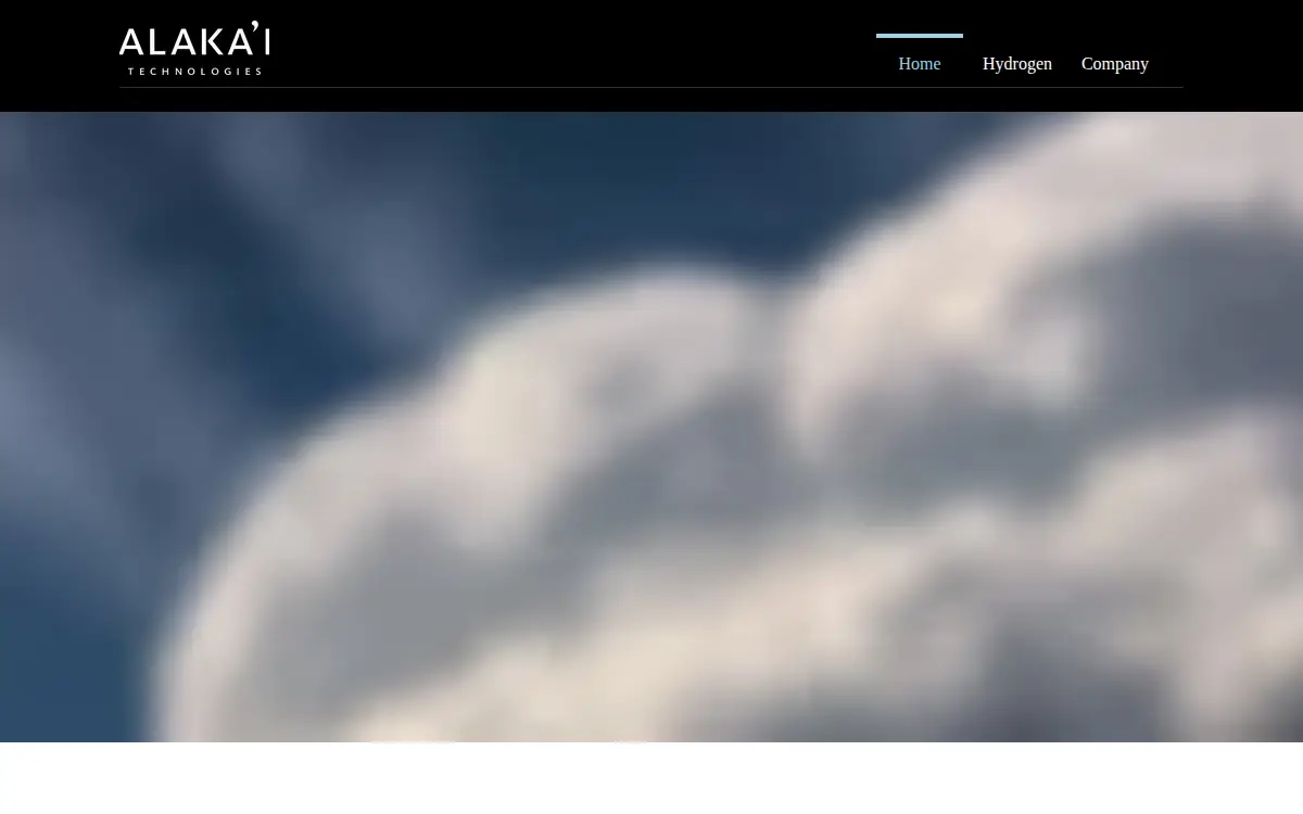 Homepage of Alakai Technologies Corporation