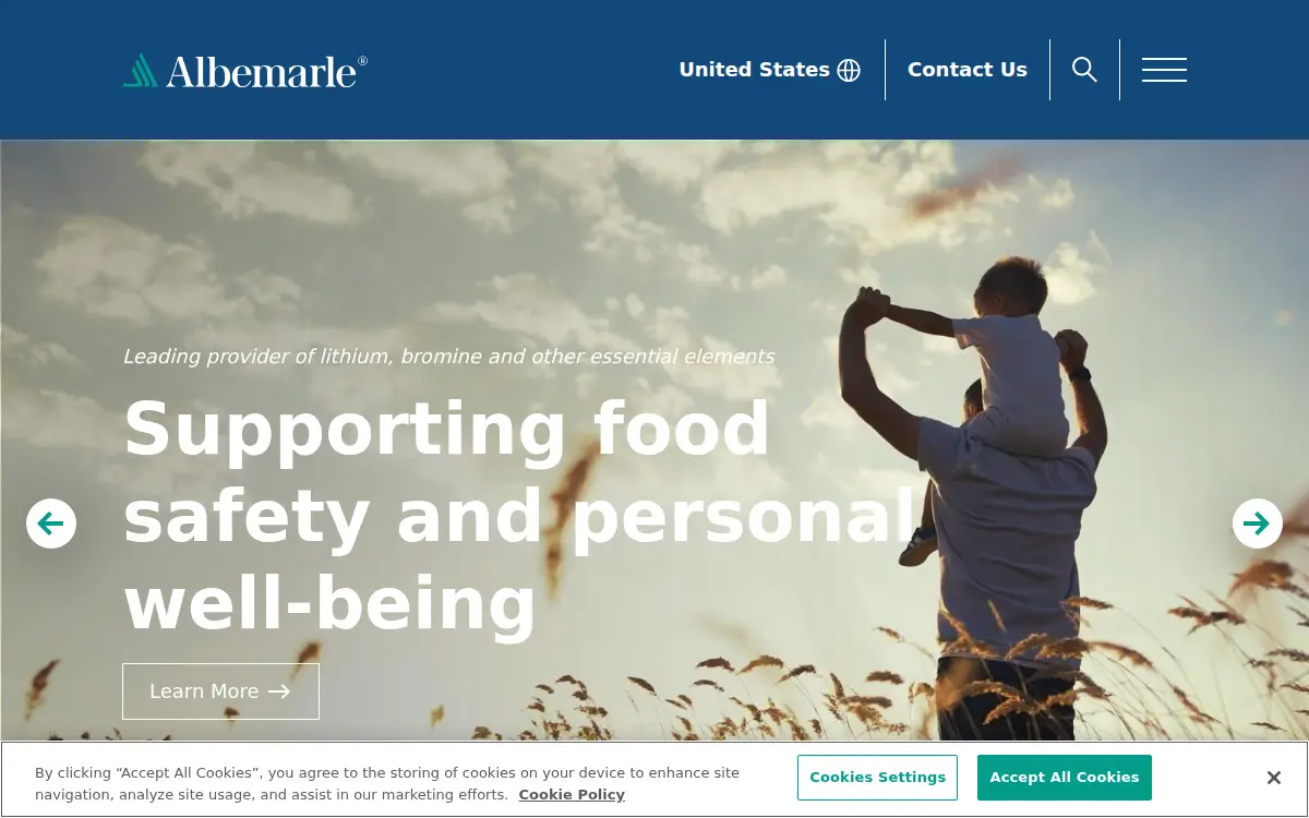 Homepage of Albemarle U.s., INC.