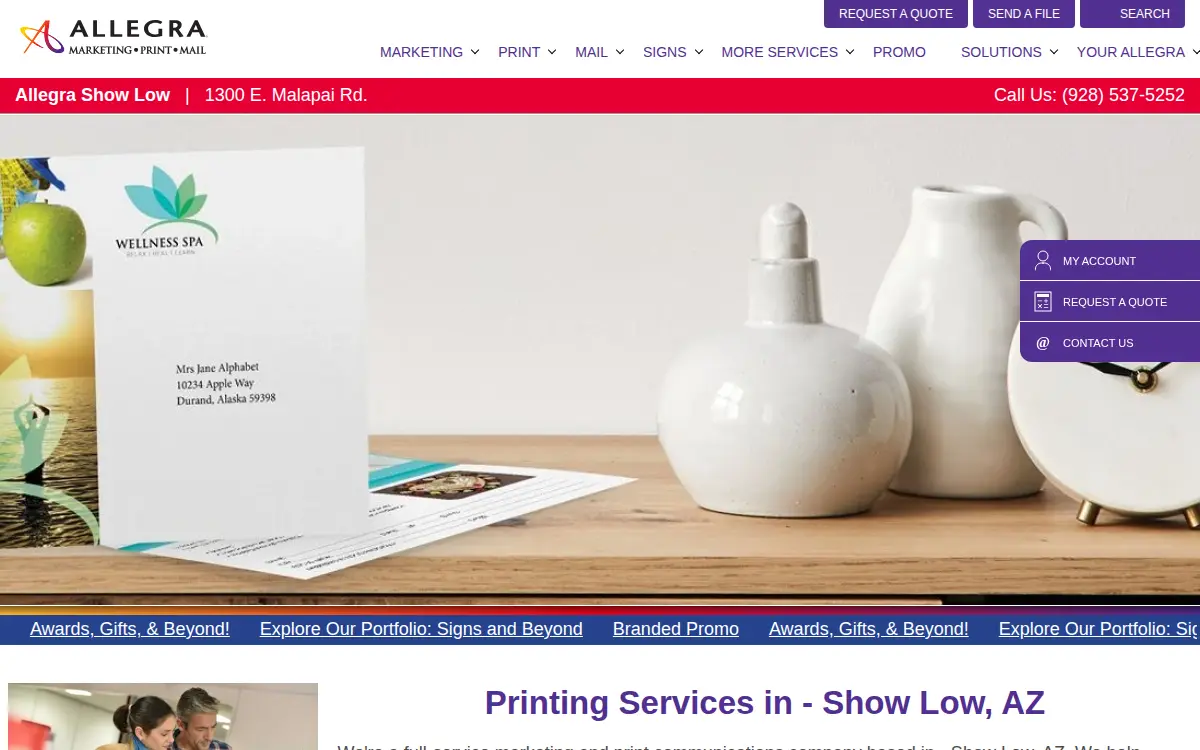Homepage of Flaherty Printing INC.