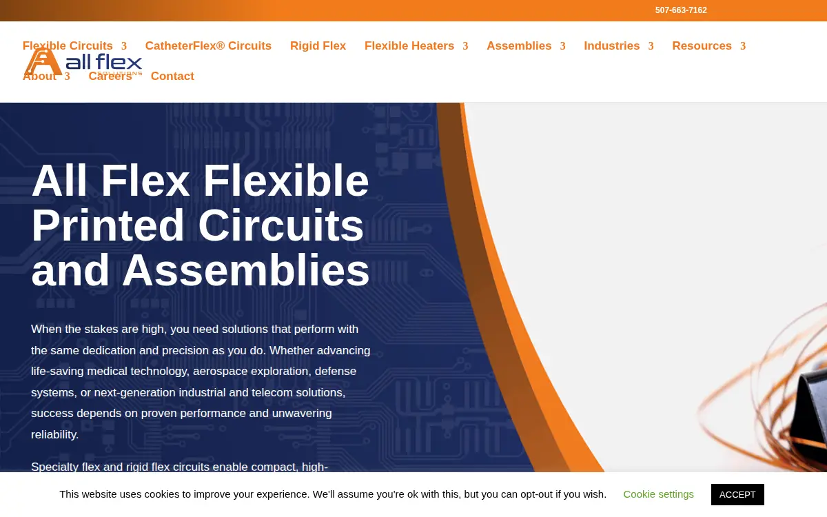 Homepage of All Flex Solutions, INC.