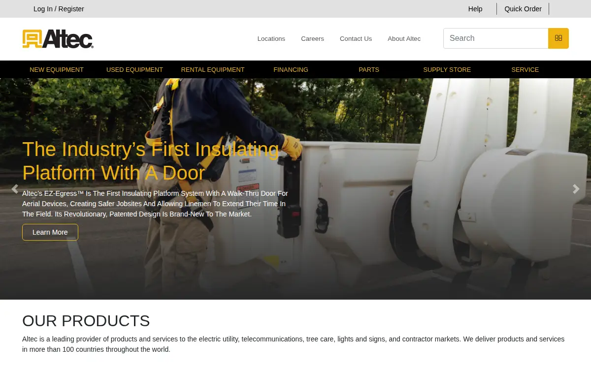 Homepage of Altec Industries, INC.