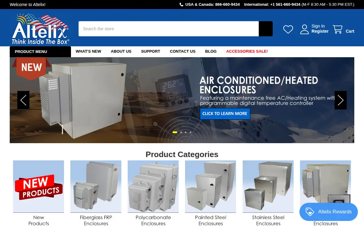 Homepage of Altelix LLC