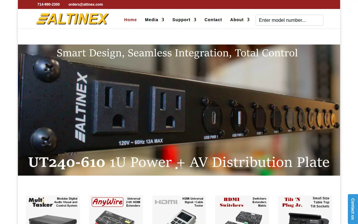 Homepage of Altinex, INC.
