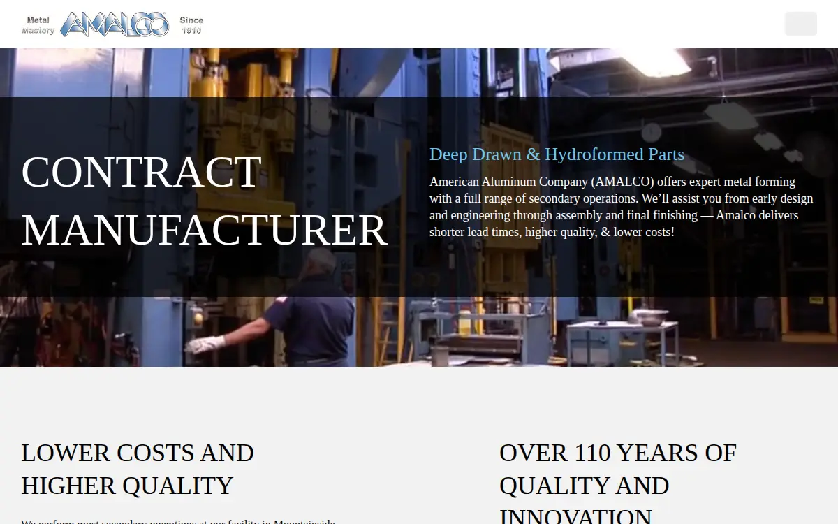 Homepage of American Aluminum CO