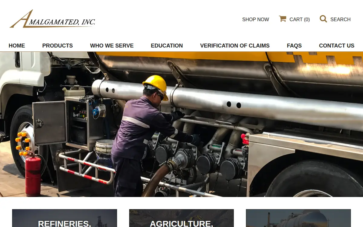 Homepage of Amalgamated Incorporated