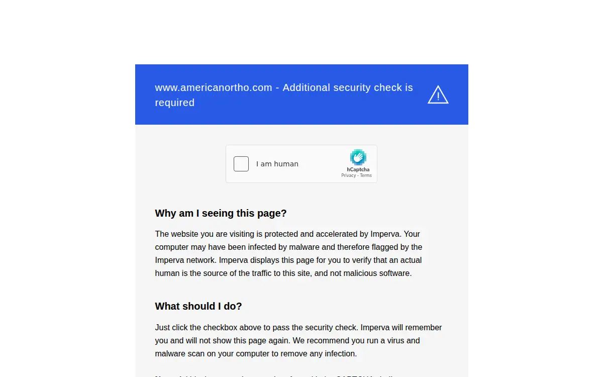 Homepage of American Orthodontics Corporation