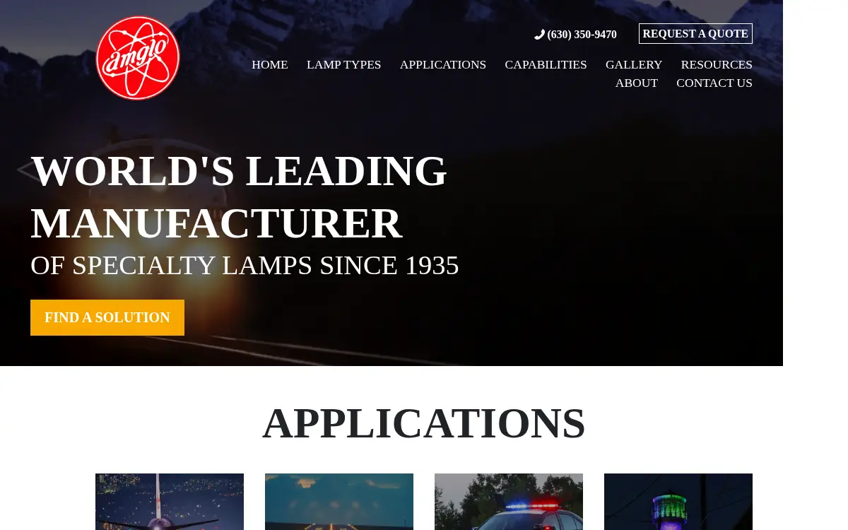 Homepage of Amglo Kemlite Laboratories, INC.